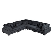 Load image into Gallery viewer, Traverse Black Modular Sectional Collection
