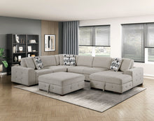 Load image into Gallery viewer, Raife 4 Pc. Sleeper Sectional Collection
