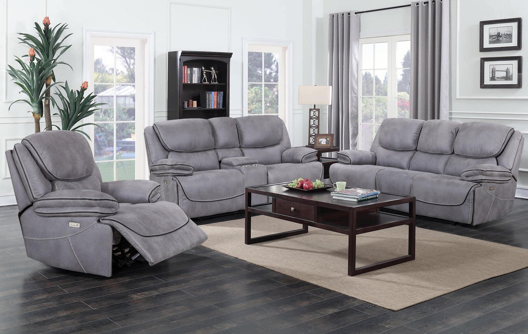 Mina Grey Power Reclining Living Room Collection
