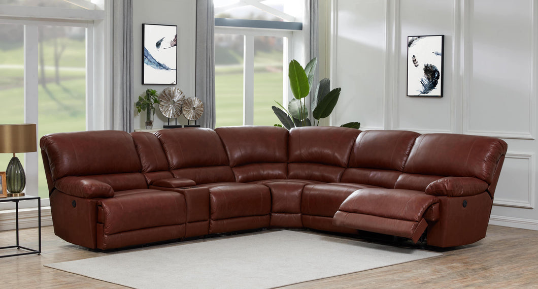Napa Power Reclining Leather Sectional